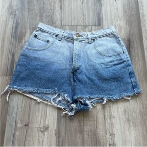 Vintage Ombré Denim Highwaisted Jean Shorts